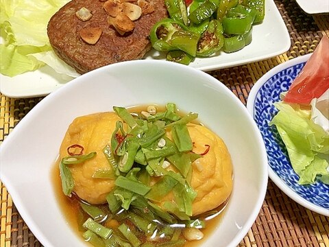 モロッコいんげんと魚河岸あげのシリコンマでチ～ン煮